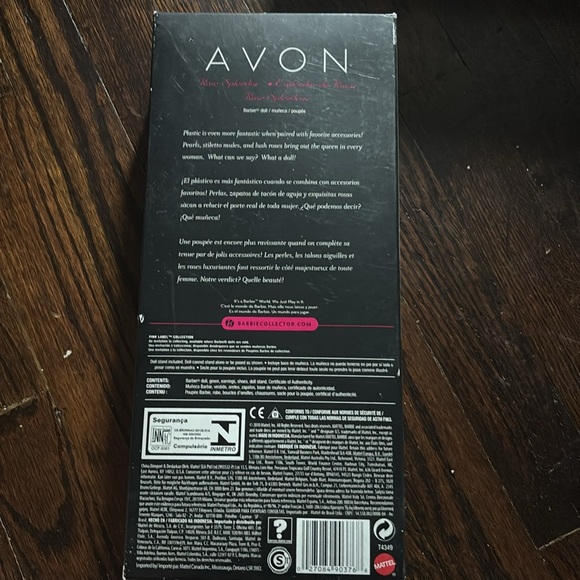 AVON 2010 Barbie in Floral Pink and White Dress - Picture 2 of 2